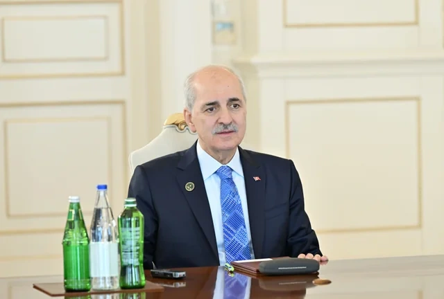İlham Əliyev Numan Kurtulmuşun rəhbərlik etdiyi nümayəndə heyətini qəbul edib - FOTO