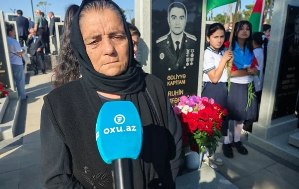 Şəhid anası: "Oğlumu itirsəm də, ruhu əbədi mənimlə qalacaq"