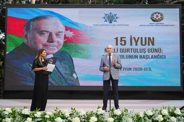 Xətai rayonunda 15 İyun - Milli Qurtuluş Günü qeyd olunub - FOTO - VİDEO