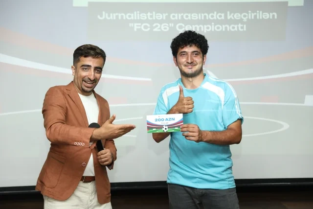 "Azərlotereya" jurnalistlər arasında "FC 26" çempionatı keçirdi