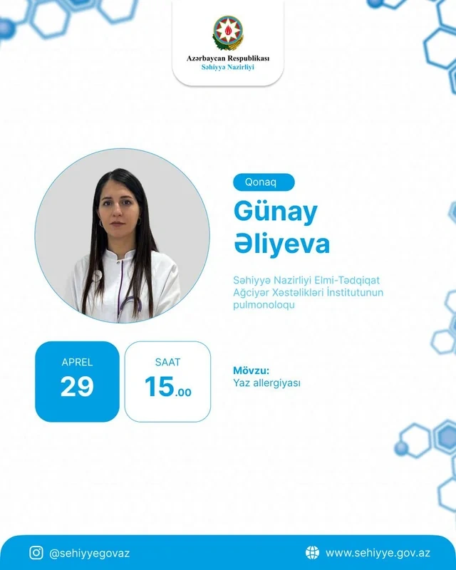 Yaz allergiyası astmaya çevrilə bilərmi? - Səhiyyə Nazirliyinin pulmonoloqu AÇIQLADI - FOTO