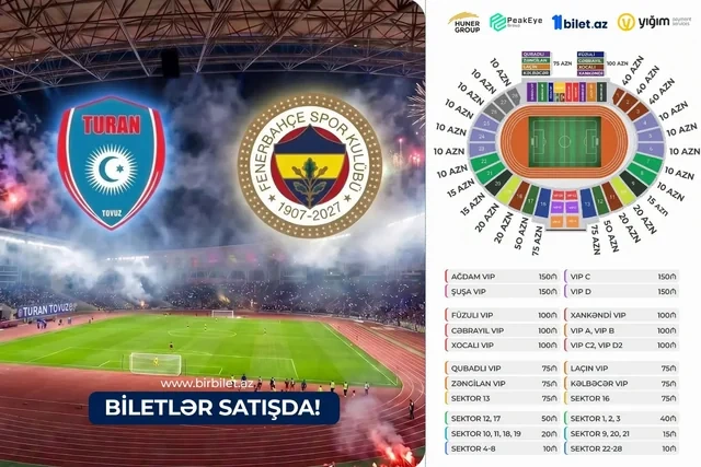 "Turan Tovuz" - "Fənərbağça" oyununun biletləri satışa çıxarıldı - Foto