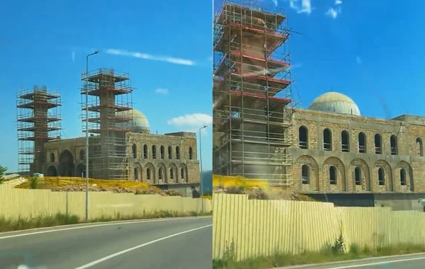 Laçında regionun ən böyük məscidlərindən biri inşa olunur: DETALLAR - VİDEO