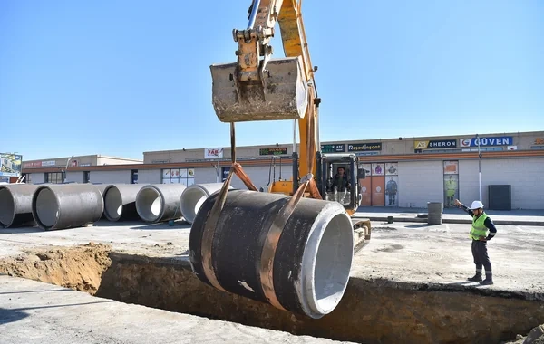 Xırdalan şəhərində üç kilometrlik yeni kollektor inşa edilir