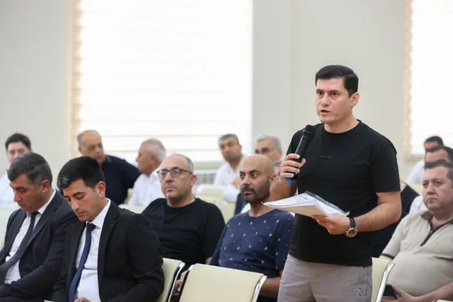 Sahibkarlarla növbəti görüş Mingəçevir şəhərində təşkil olunub - FOTO