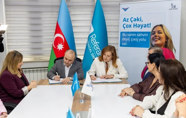"Referans Medical Group" və "Novo Nordisk Azərbaycan" piylənmə mərkəzlərinin yaradılması istiqamətində strateji müqavilə imzalayıb