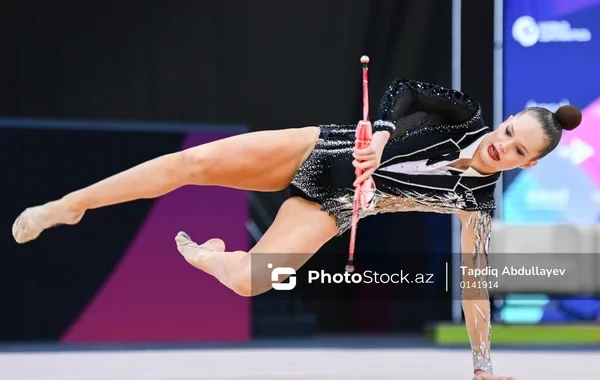 Gözəllik, sürət və əzm: Bakıda bədii gimnastika üzrə Dünya Kuboku - FOTO