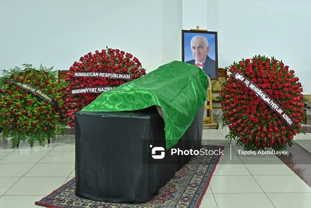 Xalq artisti Tofiq Bakıxanovla vida mərasimi keçirilir - FOTO - VİDEO