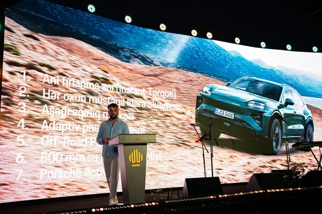 Yeni "Porsche Cayenne Electric" Azərbaycanda təqdim olundu