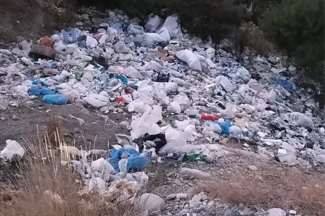 Şamaxıda yol kənarı zibilliyə çevrilib - FOTO