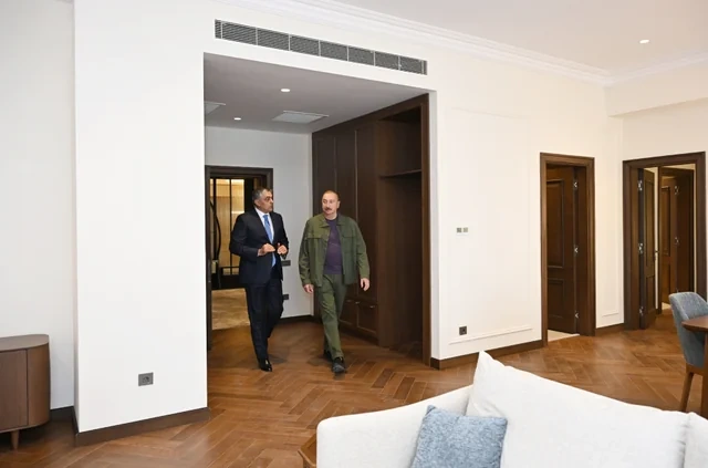 Prezident "Xankəndi" hotelinin açılışında iştirak edib - FOTO