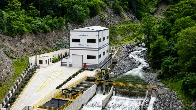 Laçında Hoçaz çayının üzərində yerləşən su elektrik stansiyalarının açılışı olub - FOTO