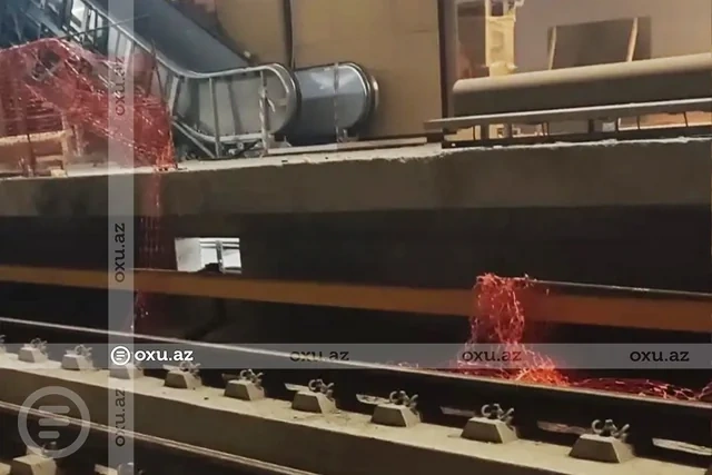 Metronun "20 Sentyabr" stansiyasında qatarlar necə hərəkət edəcək? - Foto/Video