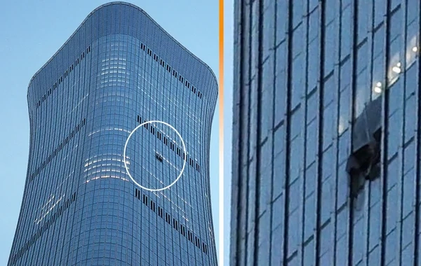 Çində dəhşətli hadisə: Təyyarə 109 mərtəbəli binaya çırpıldı - FOTO - VİDEO