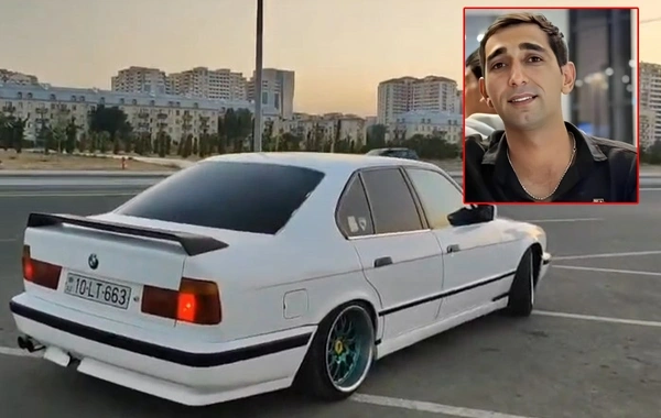 BMW-nin içərisində yanaraq ölən sürücünün və avtomobilinin GÖRÜNTÜSÜ
