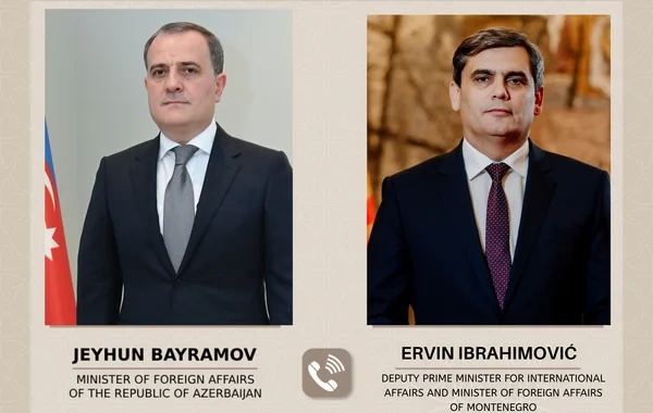 Ceyhun Bayramov monteneqrolu həmkarı ilə regional təhlükəsizlik məsələlərini müzakirə edib