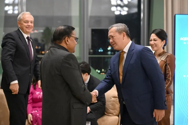 Prezident İlham Əliyevin adından AQEM-in 7-ci Zirvə Görüşünün iştirakçılarının şərəfinə şam yeməyi verilib - Foto