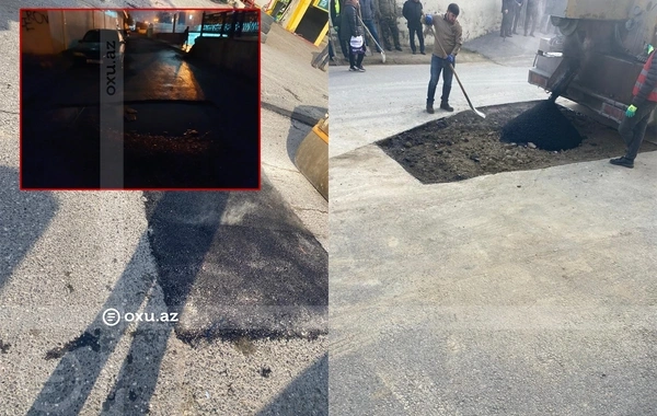 Metronun "Nəsimi" stansiyasının çıxışındakı TƏHLÜKƏLİ VƏZİYYƏT aradan qaldırıldı