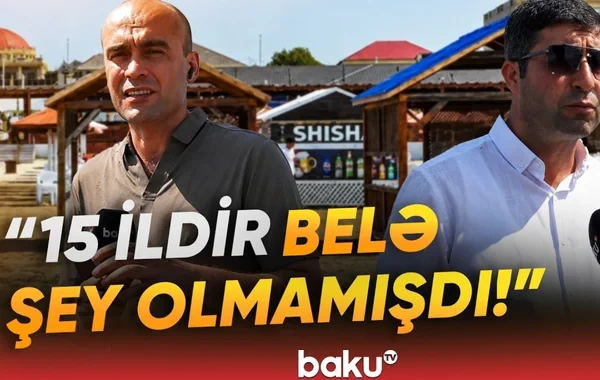 Yağışlı hava çimərlik biznesini çökdürür: Sahibkarlar həyəcan təbili çalırlar - VİDEO