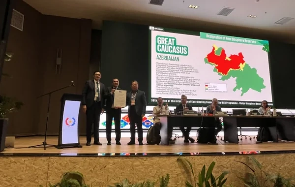 Azərbaycan ilk dəfə UNESCO-nun Dünya Biosferlər Rezervi Şəbəkəsi Siyahısına daxil edilib