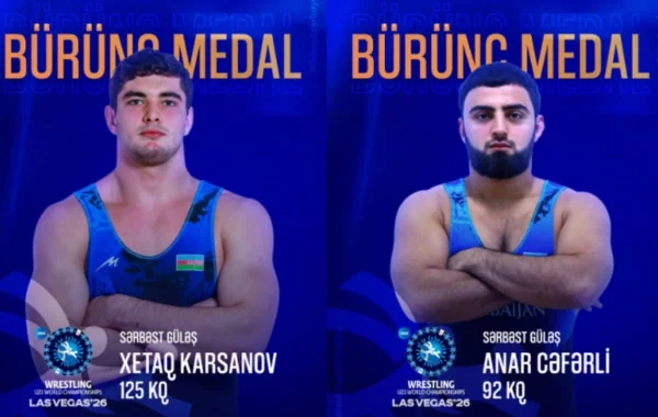 Azərbaycanın daha iki güləşçisi dünya çempionatında medal qazandı