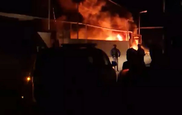 Türkan qəsəbəsində obyektdə YANĞIN olub