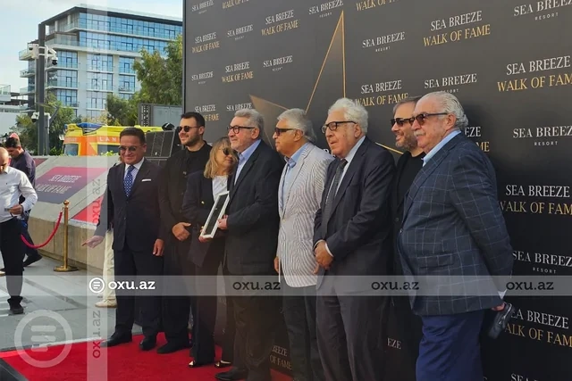 Yuli Qusmana Bakının Şöhrət xiyabanında ulduz verildi - Foto/Video