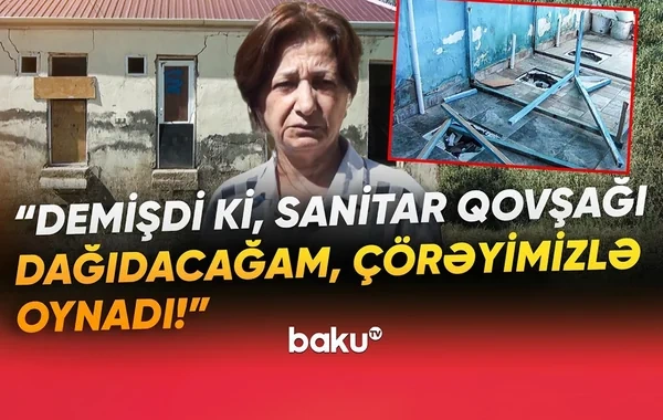 Goranboyda məktəbin sanitar qovşağını söküb yararsız vəziyyətə salıblar? - AÇIQLAMA - VİDEO