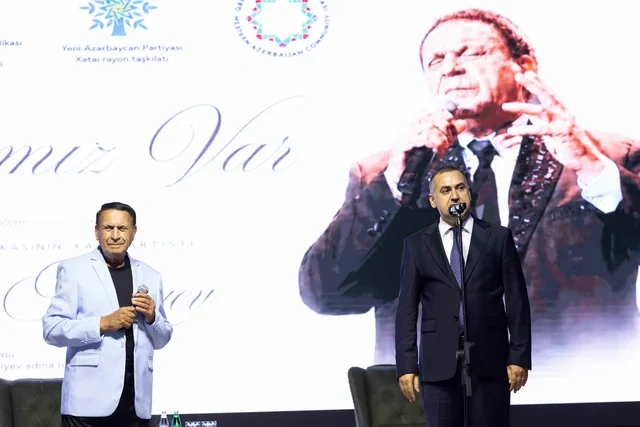 Xətai rayonunda Xalq artisti Mübariz Tağıyevlə görüş keçirilib