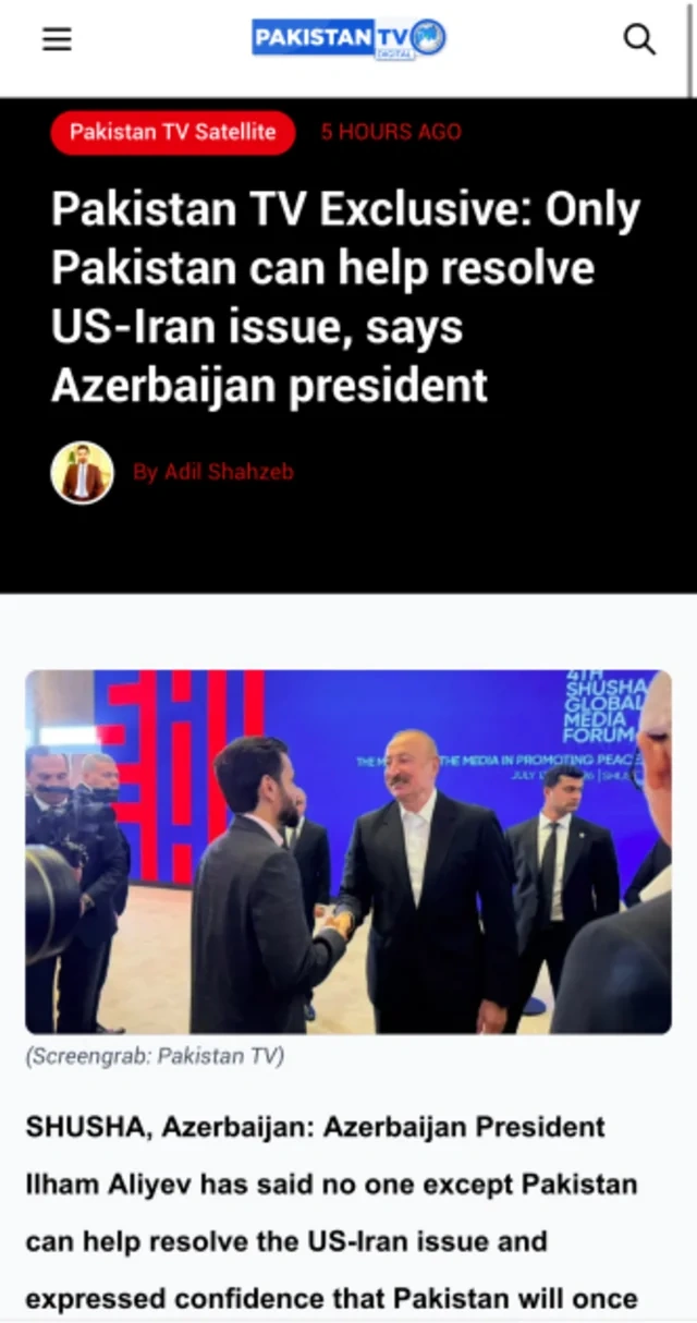 İlham Əliyevin IV Şuşa Qlobal Media Forumundakı çıxışı Pakistan və Avropa mediasının diqqət mərkəzində olub - FOTO