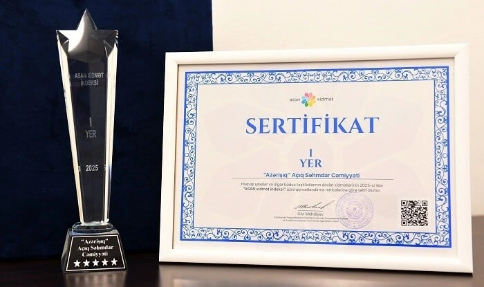 “Azərişıq” ASC birinci yerə layiq görüldü