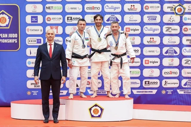 Azərbaycanın veteran cüdoçuları Avropa çempionatında daha iki medal qazanıblar - Foto