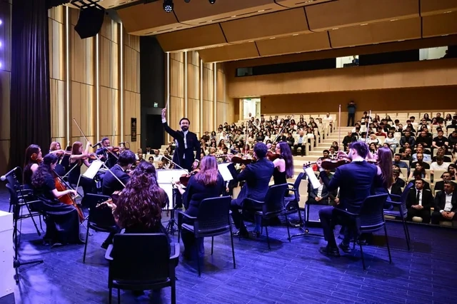 Xankəndi Mədəniyyət Mərkəzində ilk dəfə Milli Qurtuluş Gününə həsr olunan təntənəli konsert keçirilib - FOTO