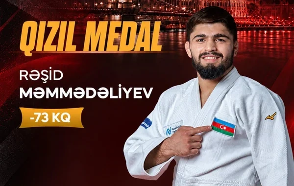 Azərbaycan cüdoçusu Narek Vardanyanı məğlub edərək qızıl medal qazandı