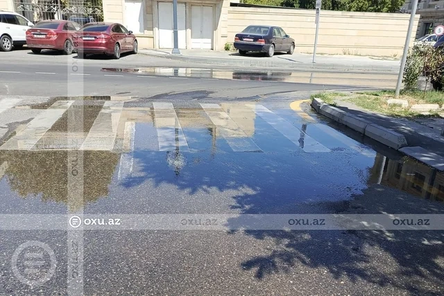 Bakıda kanalizasiya xətti tutuldu: Səbəbi açıqlandı - FOTO