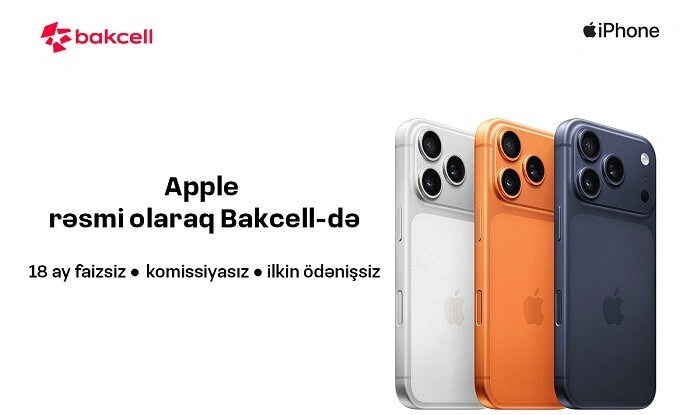 Apple məhsullarını rəsmi olaraq Bakcell Shop-da əldə et!