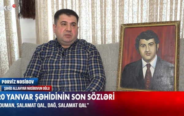 20 Yanvar şəhidinin oğlu: "Atam hiss edirdi ki, bu gün nəsə baş verəcək"