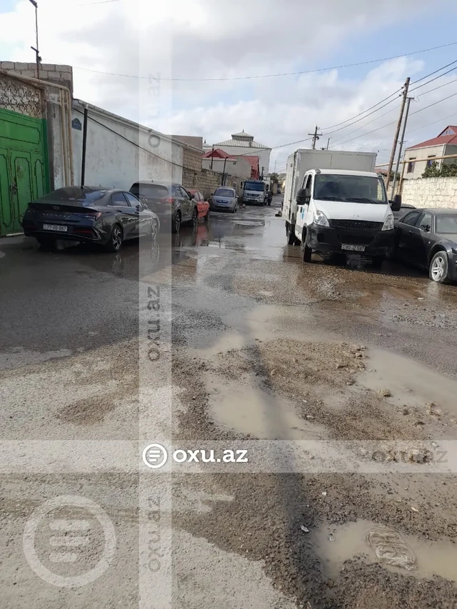 Zabratda partlayan su borusu ilə bağlı SON VƏZİYYƏT - FOTO