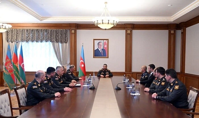 Həsənov yeni generallara rütbələrini təqdim etdi - Foto