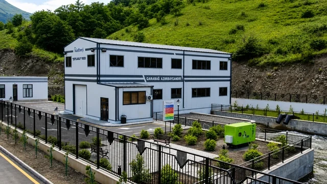 Laçında Hoçaz çayının üzərində yerləşən su elektrik stansiyalarının açılışı olub - FOTO
