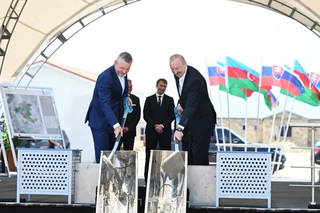 Azərbaycan və Slovakiya prezidentləri Ağdamın Baş Qərvənd kəndində görülən işlərlə tanış olublar - FOTO - VİDEO