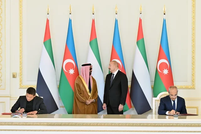 İlham Əliyev Birləşmiş Ərəb Əmirliklərinin milli təhlükəsizlik müşavirini qəbul edib - FOTO