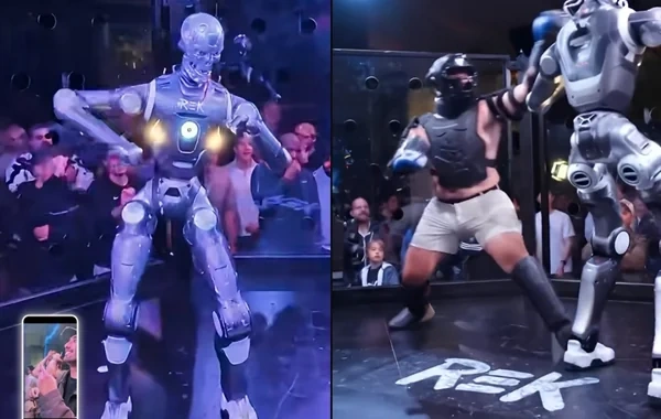 Tarixdə ilk: İnsanla robot arasında döyüş keçirildi - Video