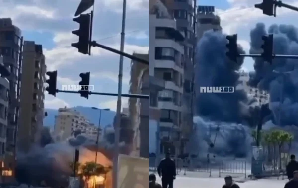 İsrail qüvvələri Beyrutda "Hizbullah"ın əsas maliyyə qurumunun binasına zərbə endirib - VİDEO