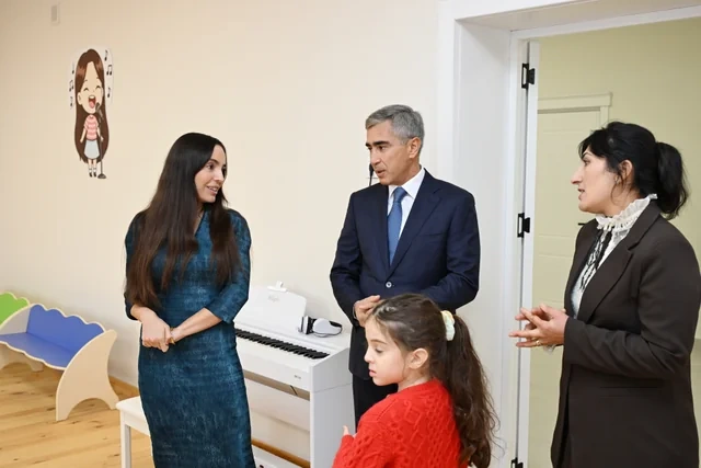 Şamaxının Göylər kəndində körpələr evi-uşaq bağçası istifadəyə verilib - Foto