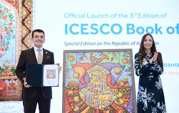 Leyla Əliyeva "Sülh kitabı"nın təqdimatı və ICESCO ilə sazişin imzalanması mərasimlərindən paylaşım etdi - Video