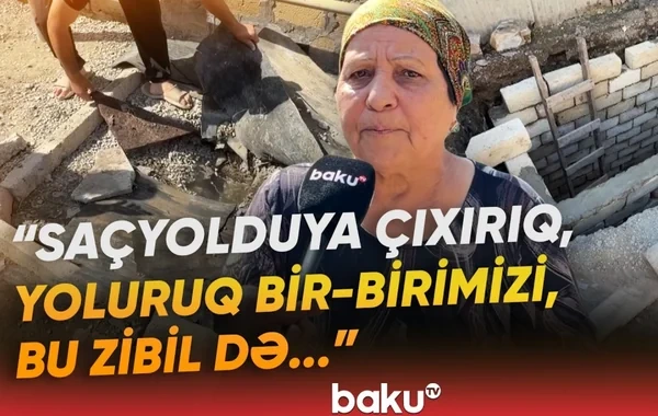 Şamaxı sakinlərinin kanalizasiya problemi: "Evdə oturmaq olmur" - VİDEO