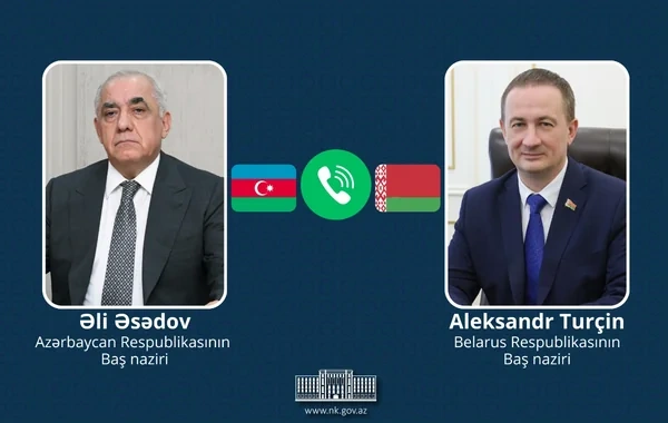 Azərbaycan və Belarus baş nazirləri arasında telefon danışığı olub