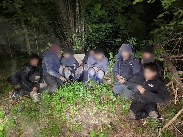 Yeraltı tunellə Litvadan Belarusa keçməyə cəhd edən miqrantlar saxlanıldılar - FOTO - VİDEO