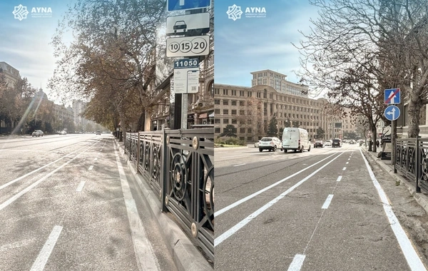 Daha iki küçədə mikromobillik zolağı təşkil edilir